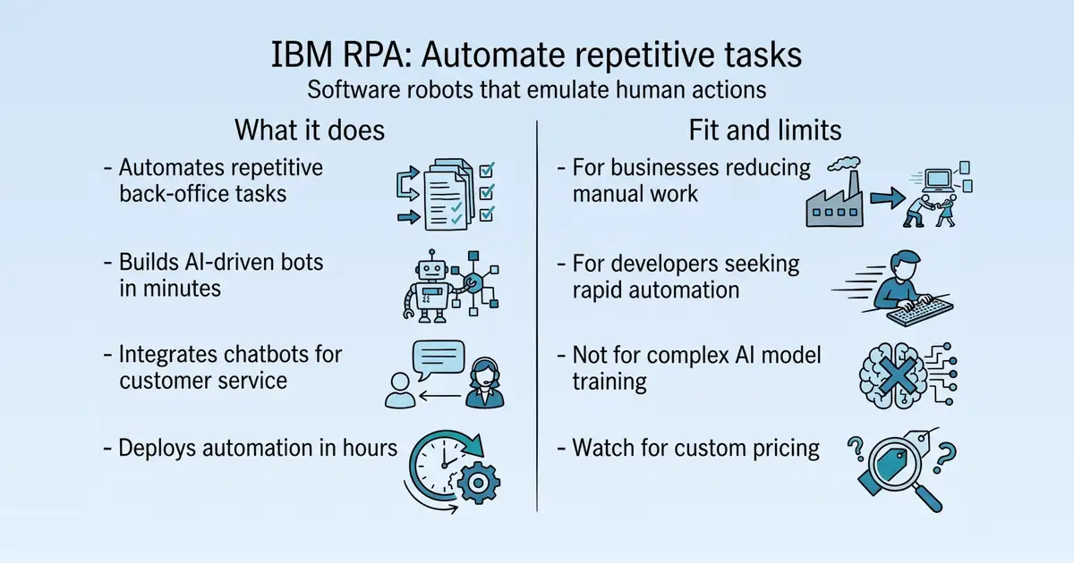 IBM Robotic Process Automation at a glance
