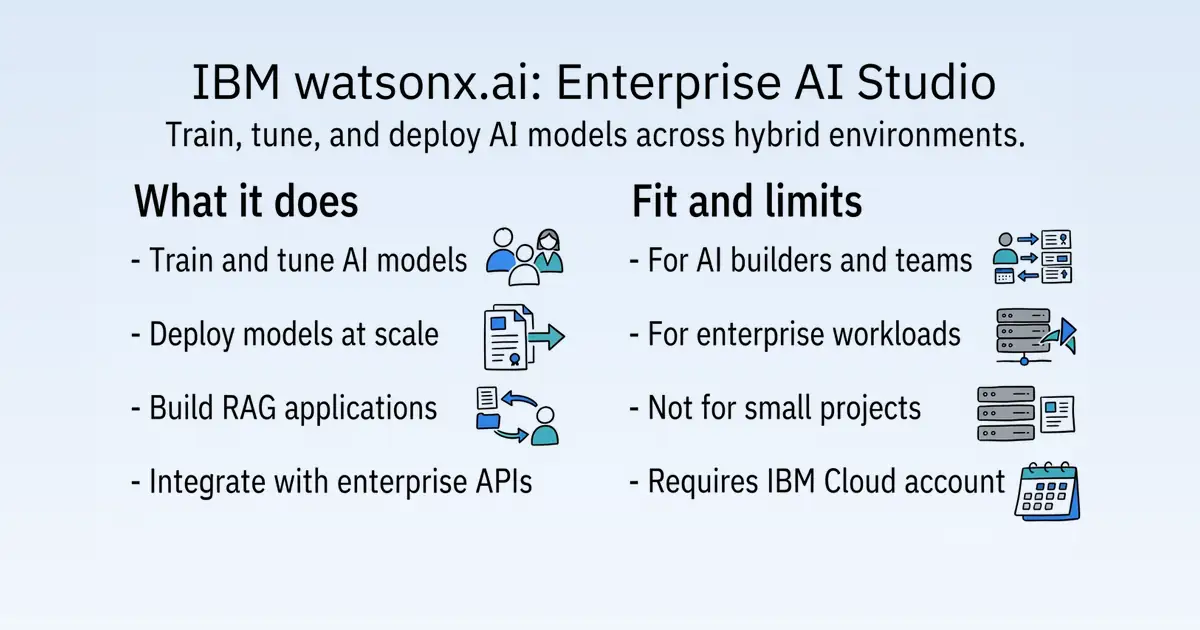IBM watsonx.ai at a glance