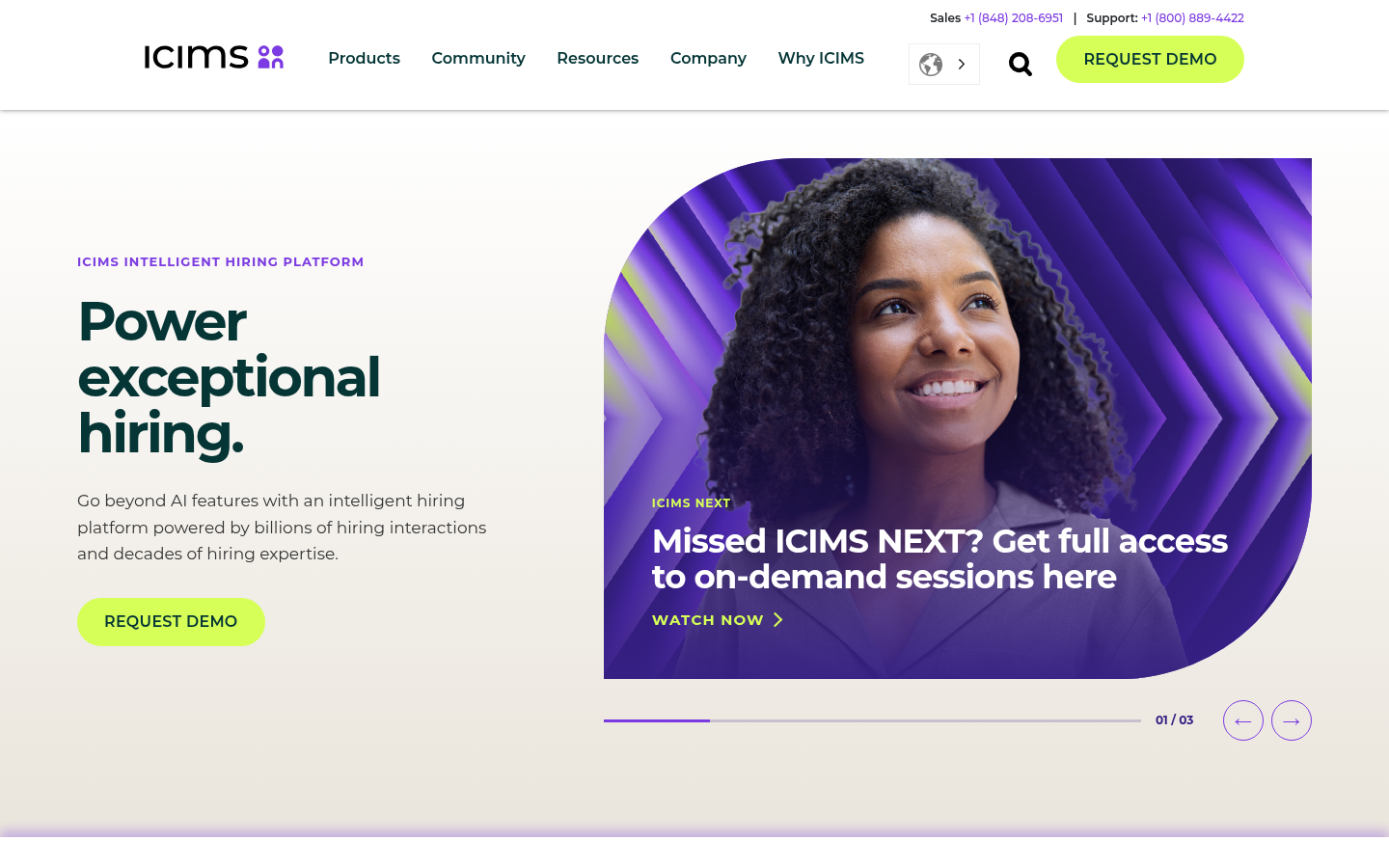 Homepage of the website, as captured