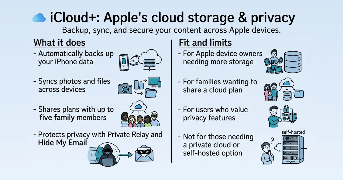 iCloud+ at a glance