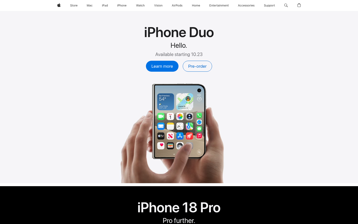 Homepage of the website, as captured