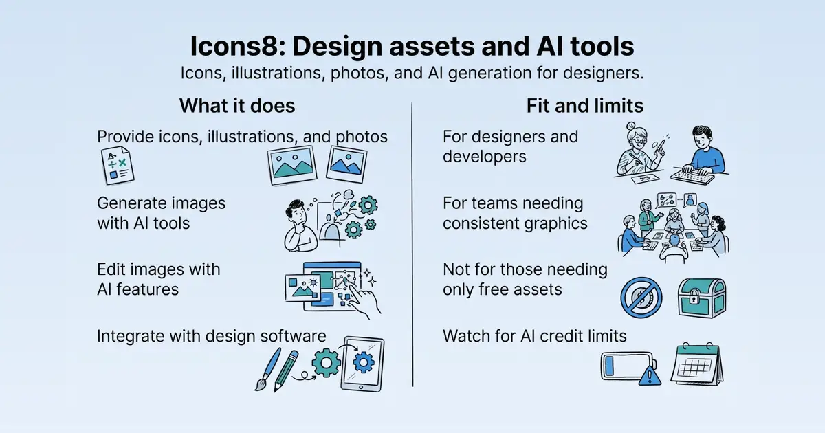 Icons8 at a glance