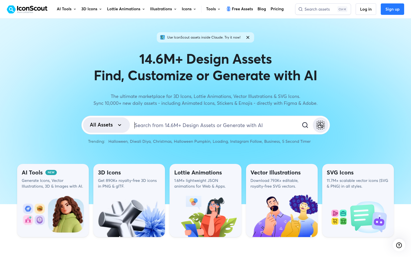Homepage of the website, as captured
