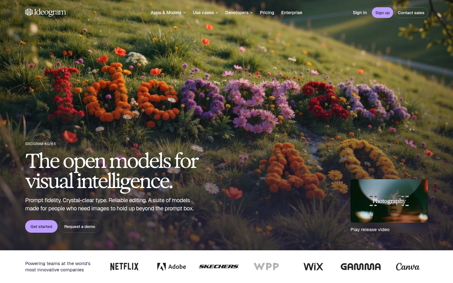 Homepage of the website, as captured