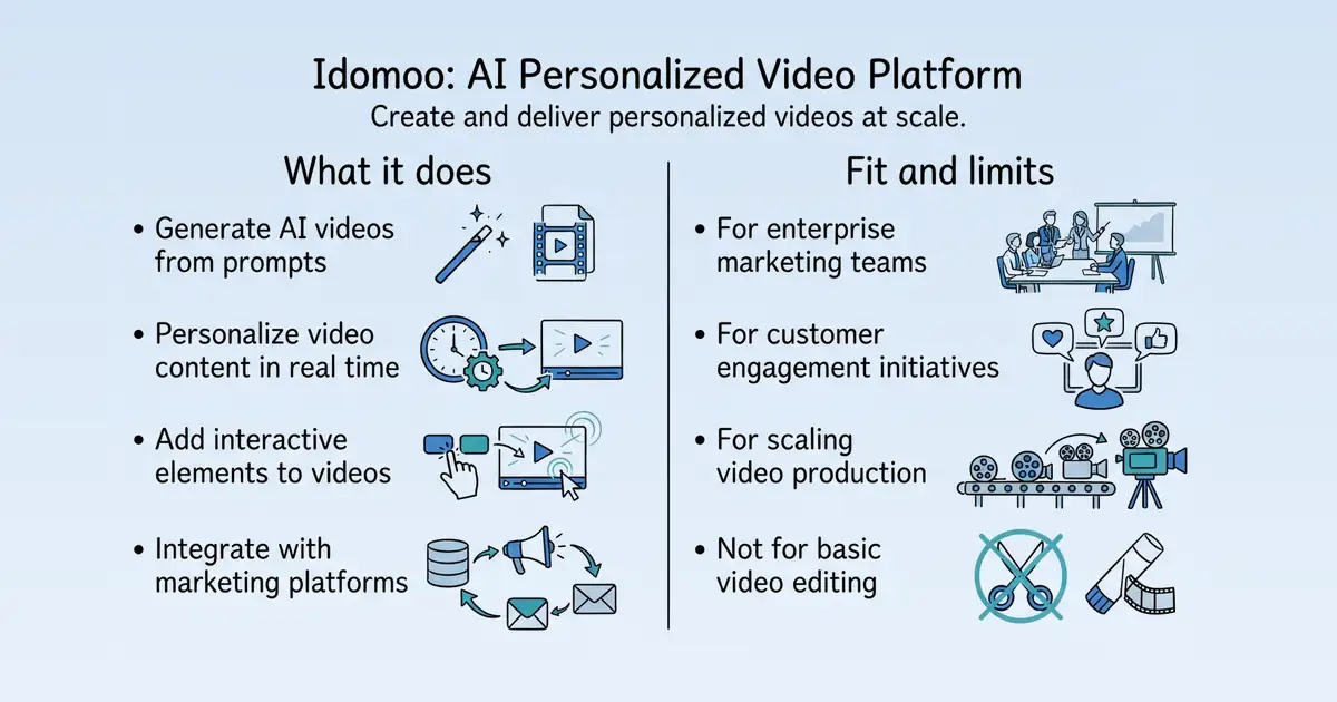 Idomoo Personalized Video Platform at a glance