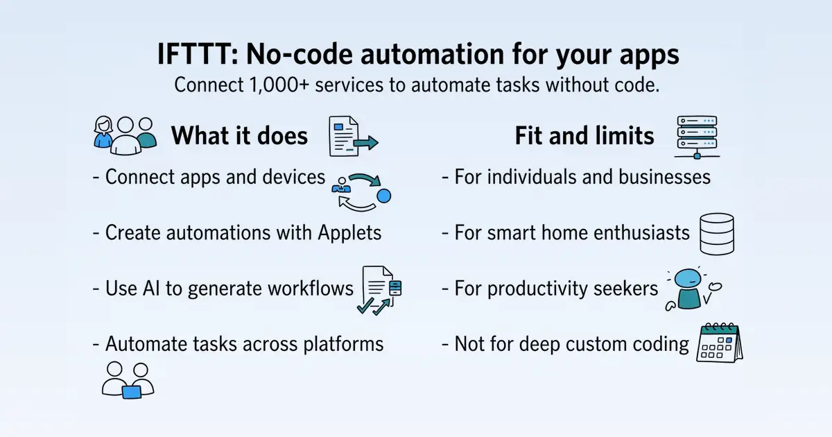 IFTTT at a glance