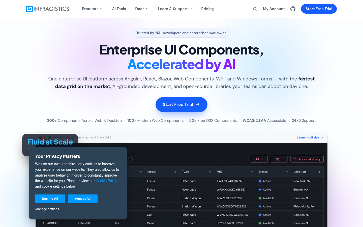 Homepage of the website, as captured