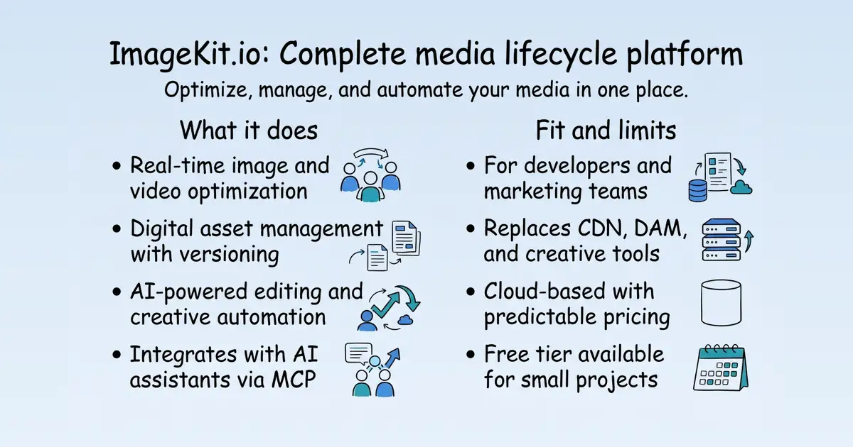 ImageKit.io at a glance
