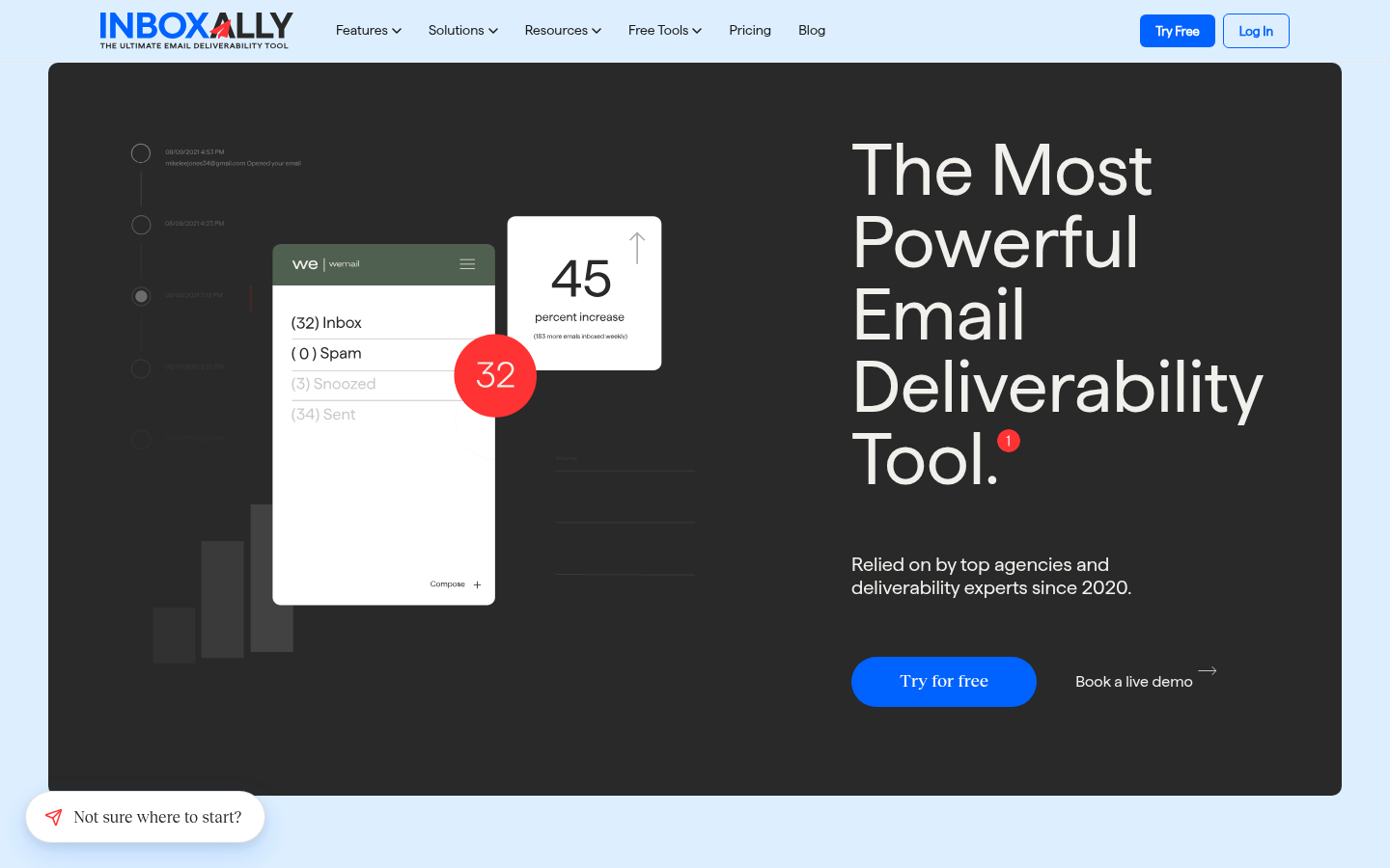 Homepage of the website, as captured