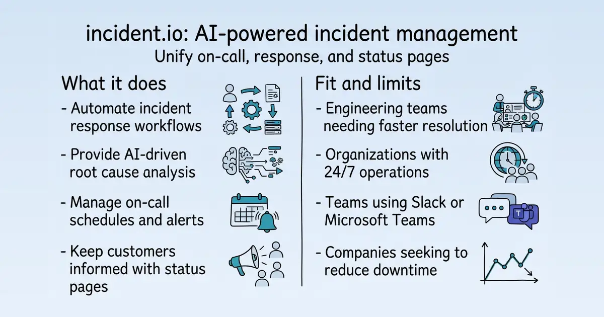 incident.io at a glance