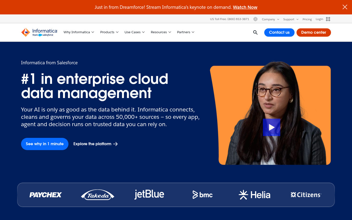 Homepage of the website, as captured