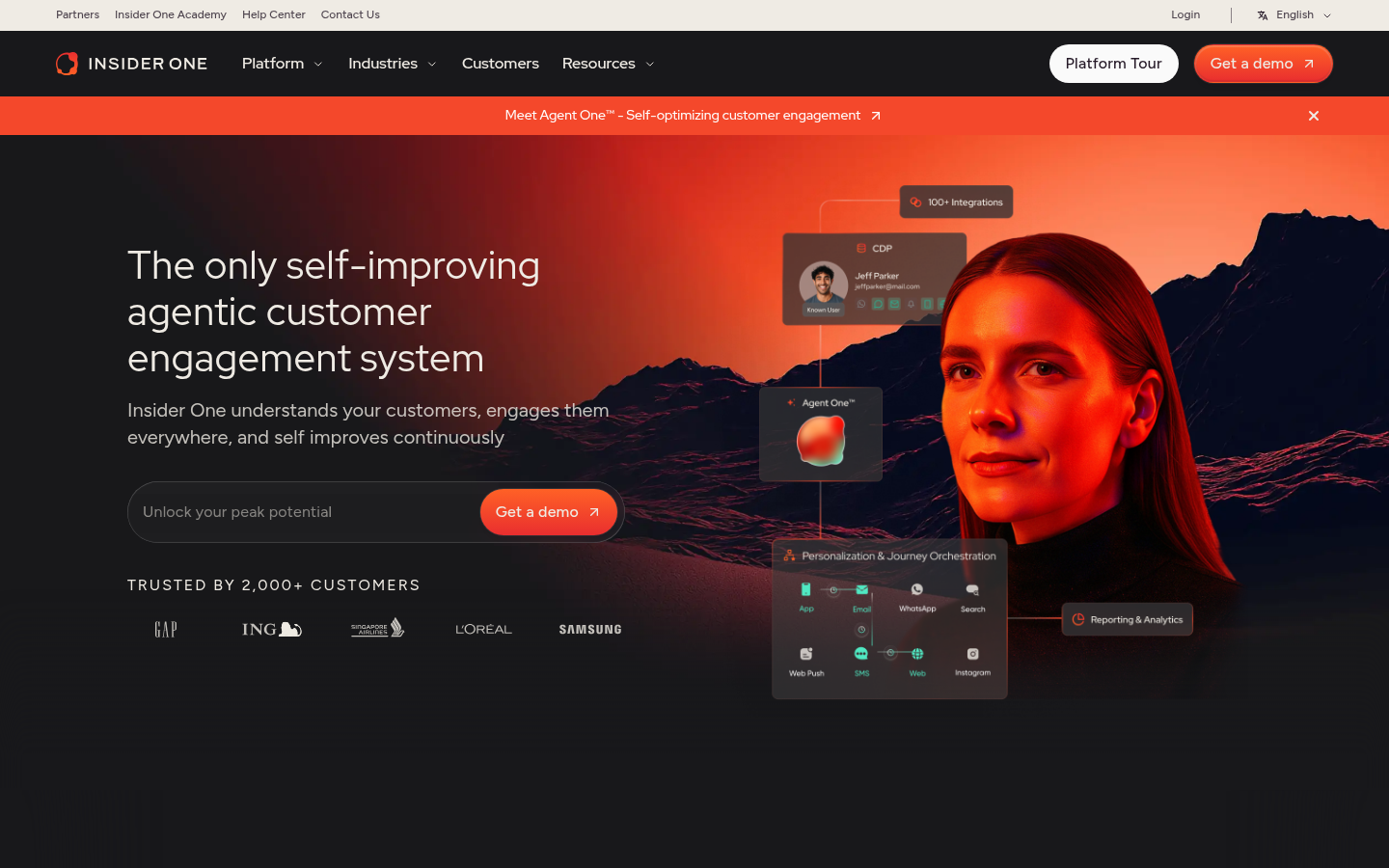 Homepage of the website, as captured