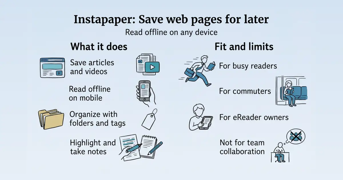 Instapaper at a glance