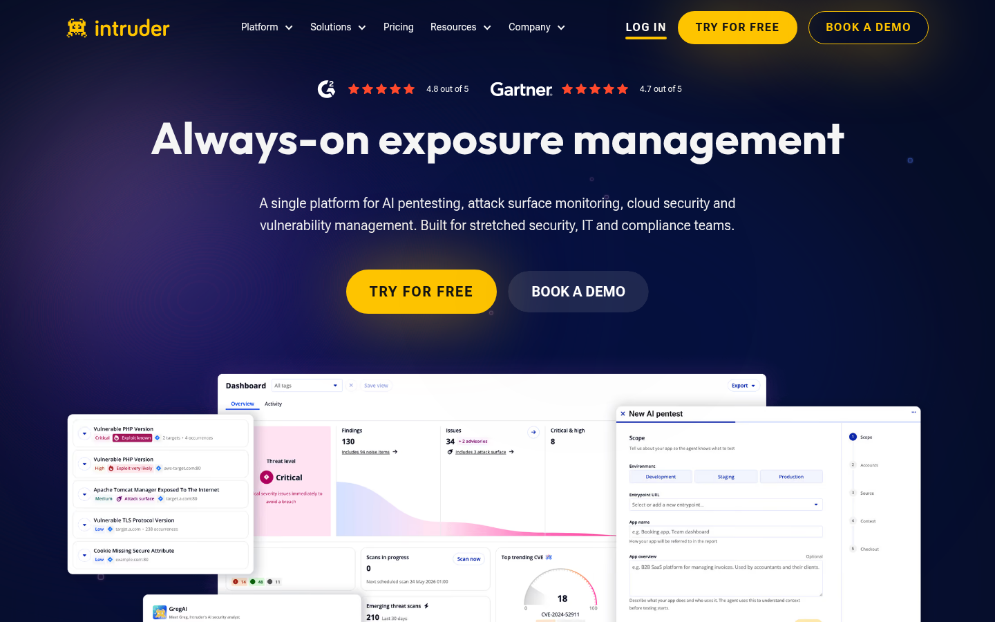 Homepage of the website, as captured