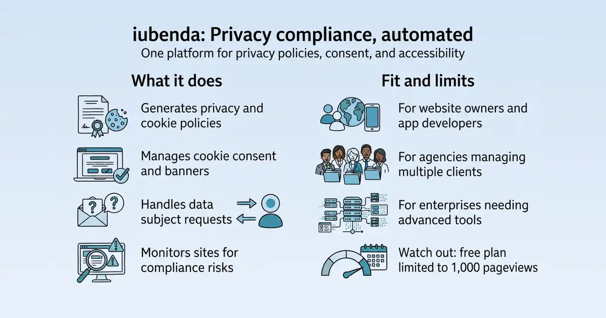 iubenda at a glance