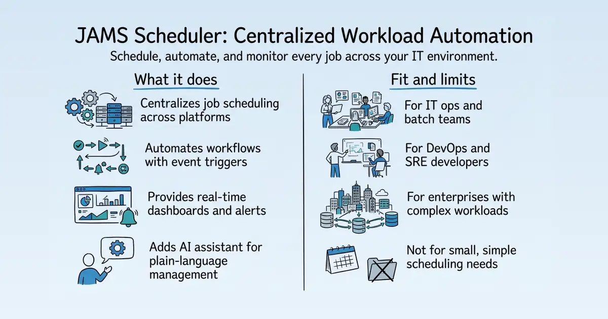 JAMS Scheduler at a glance