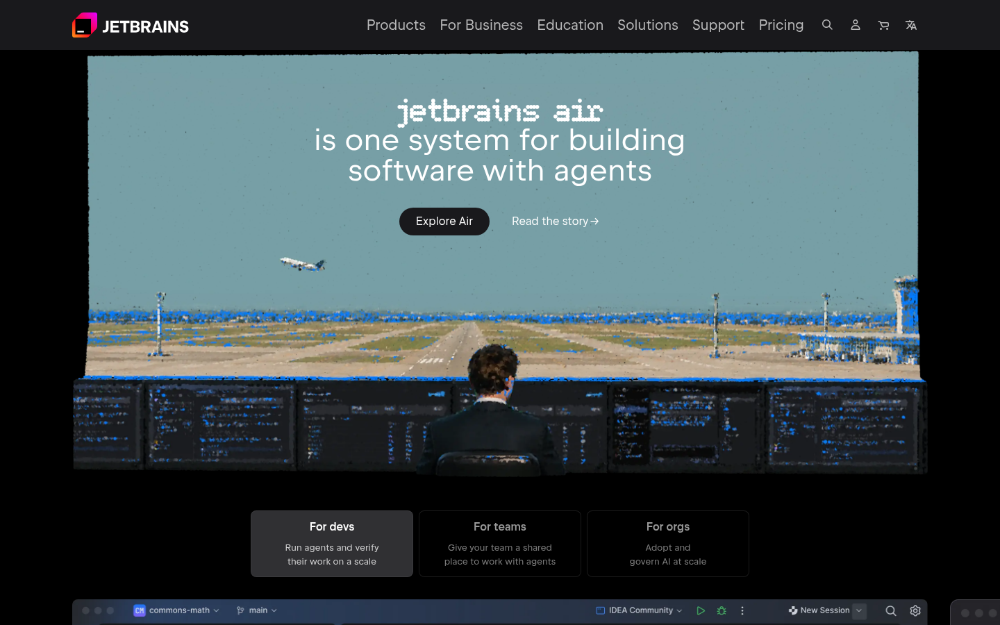 Homepage of the website, as captured
