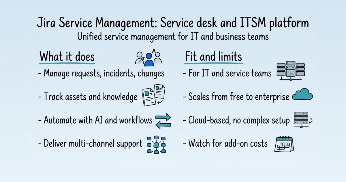 Jira Service Management at a glance