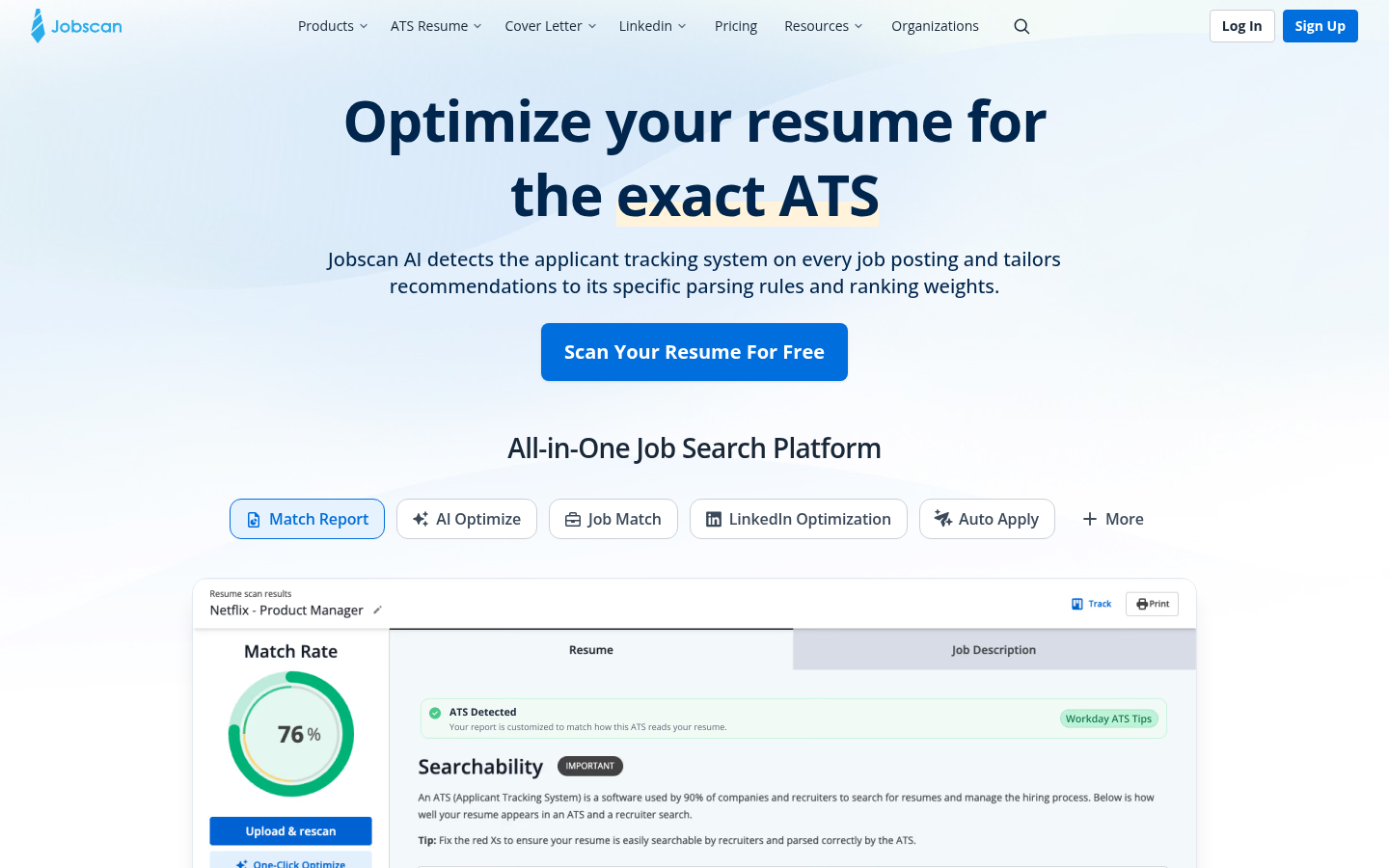 Homepage of the website, as captured