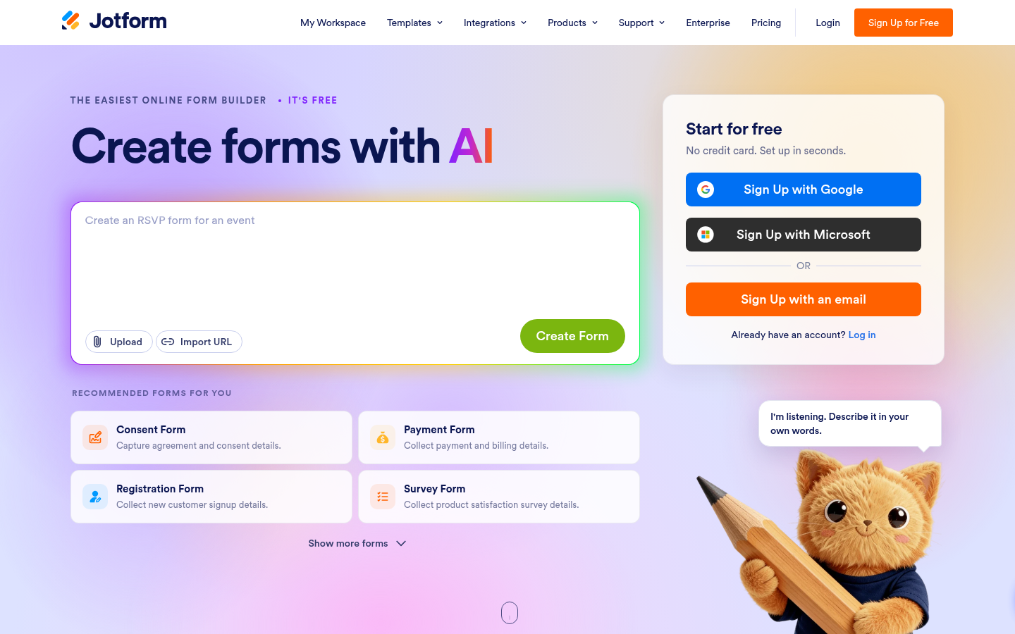 Homepage of the website, as captured