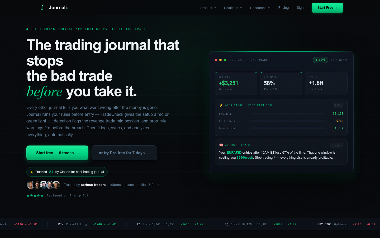Homepage of the website, as captured