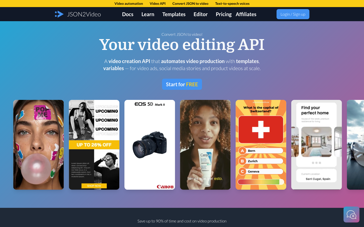 Homepage of the website, as captured