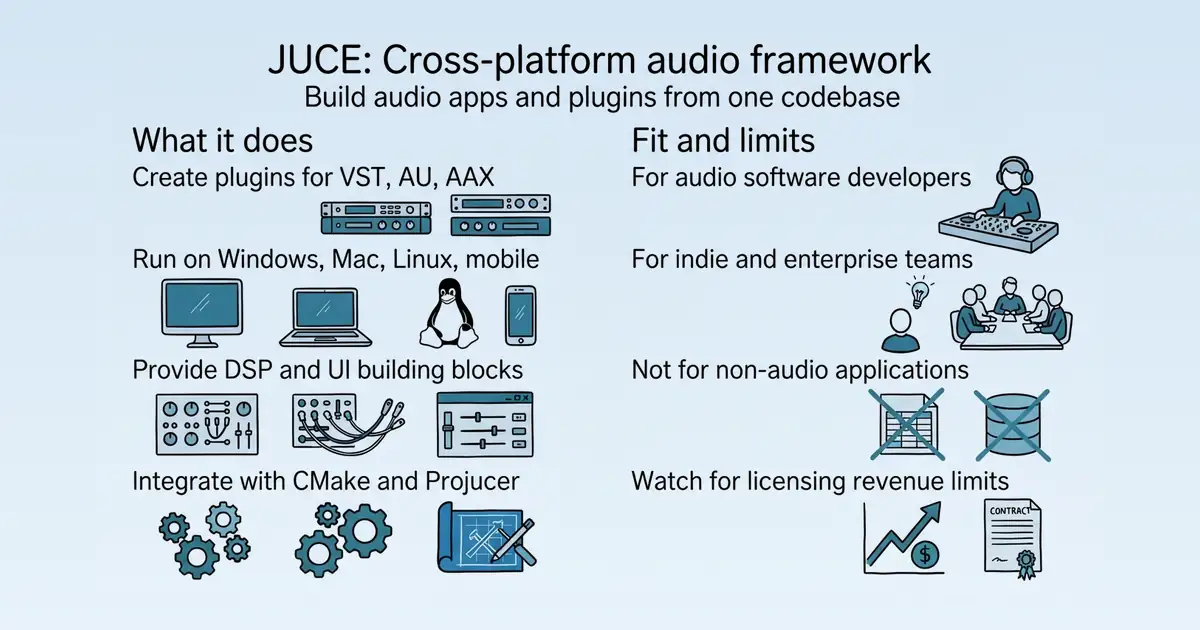JUCE at a glance