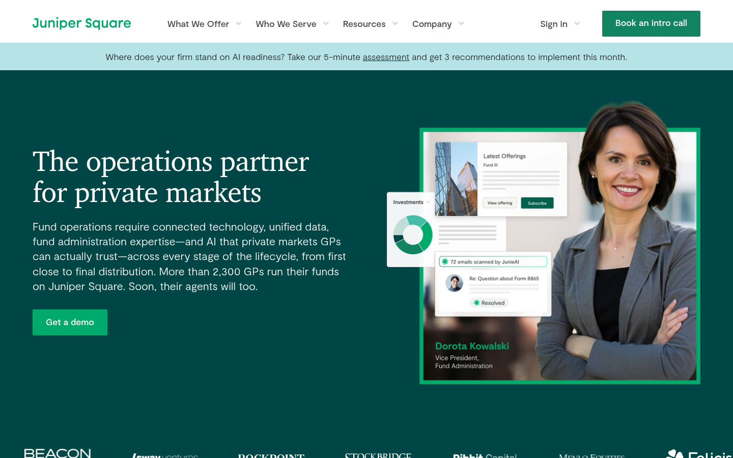 Homepage of the website, as captured