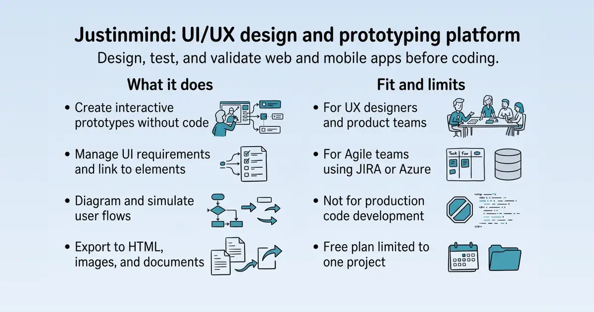 Justinmind at a glance