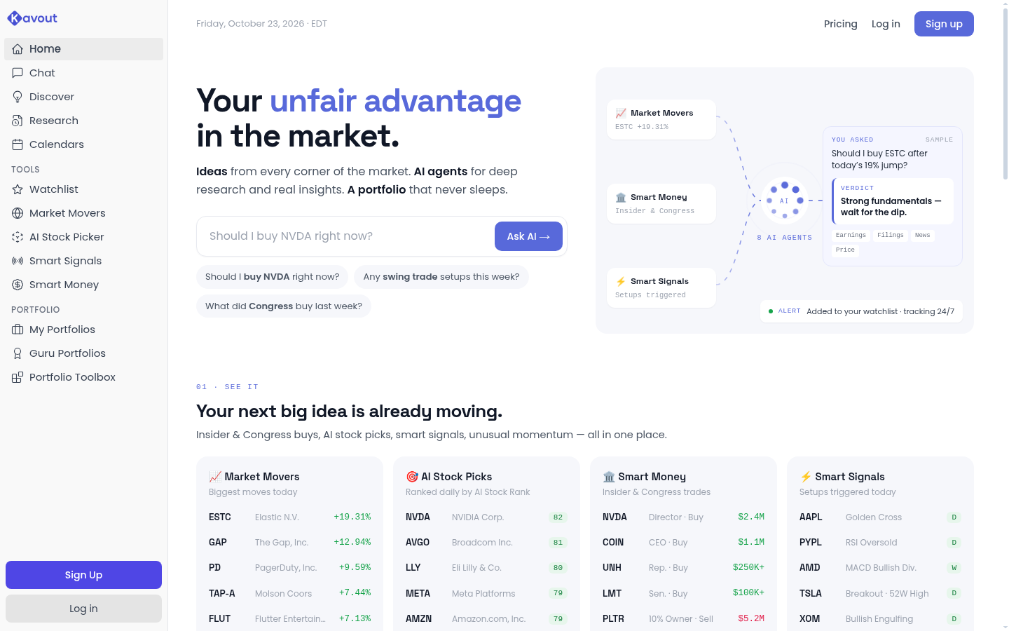 Homepage of the website, as captured