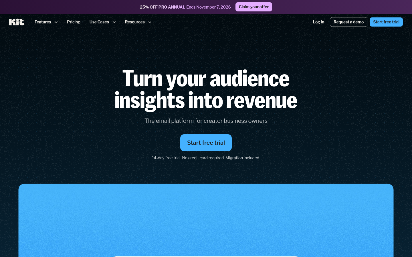 Homepage of the website, as captured