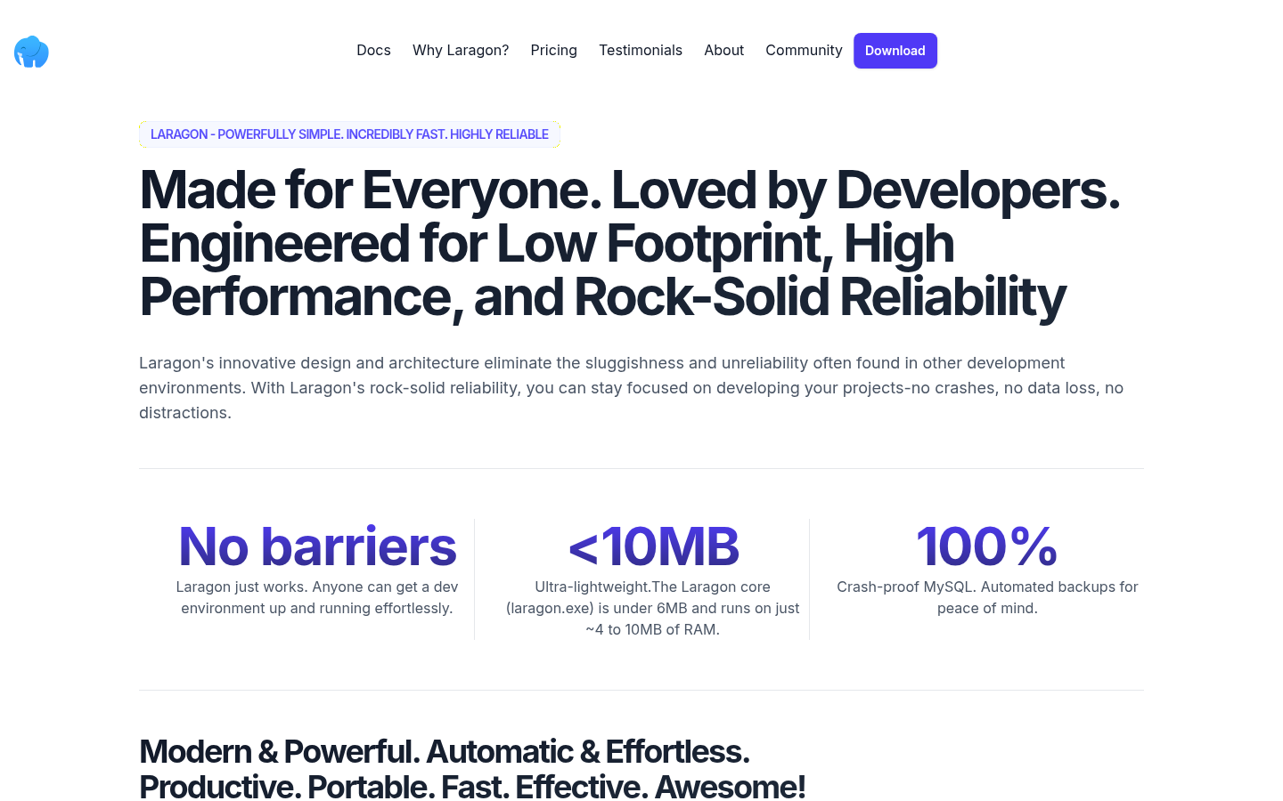 Homepage of the website, as captured