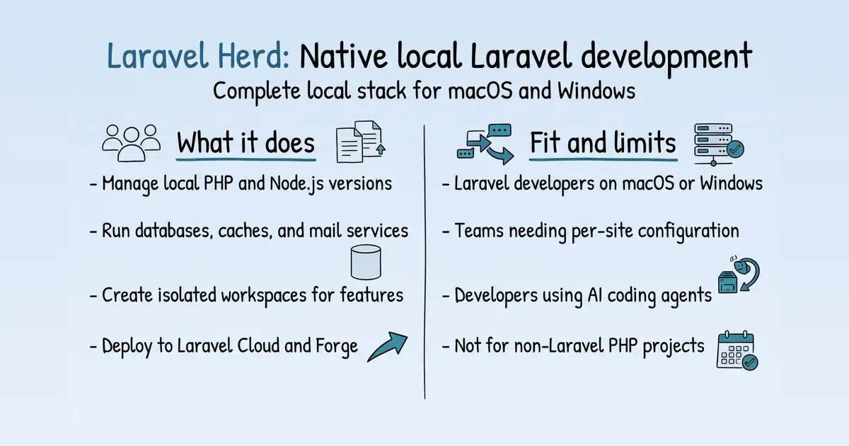 Laravel Herd at a glance