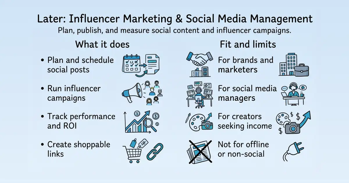 Later at a glance