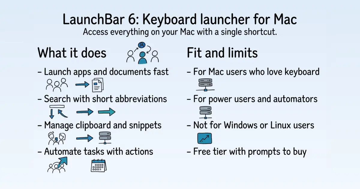 LaunchBar 6 at a glance