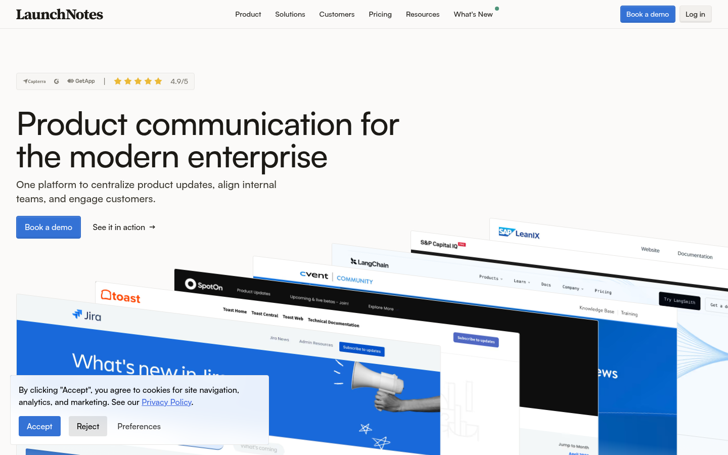 Homepage of the website, as captured