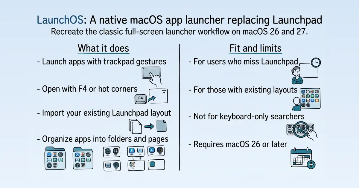 LaunchOS at a glance