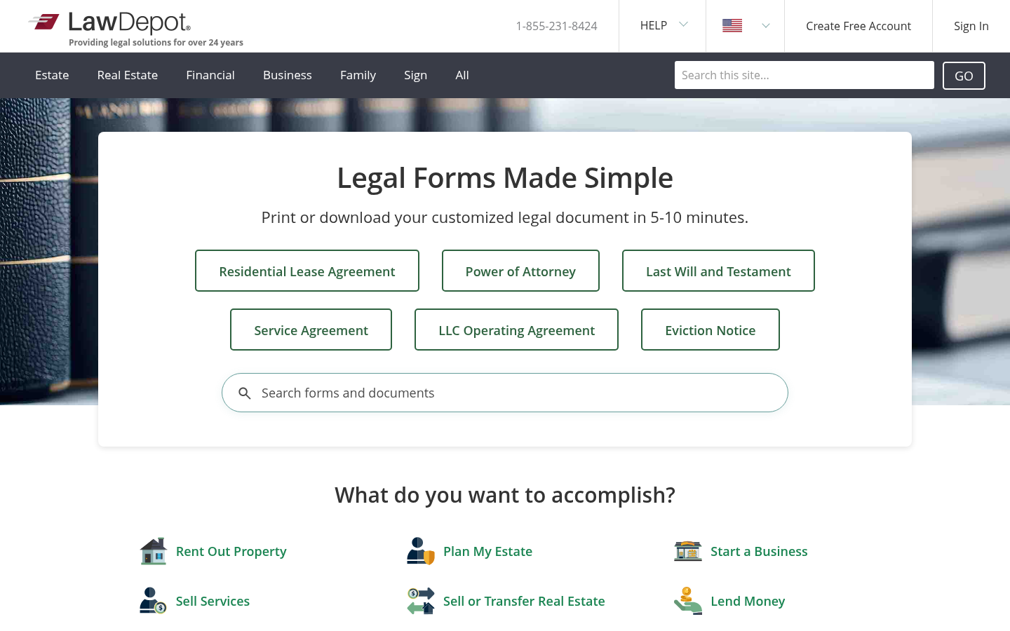 Homepage of the website, as captured