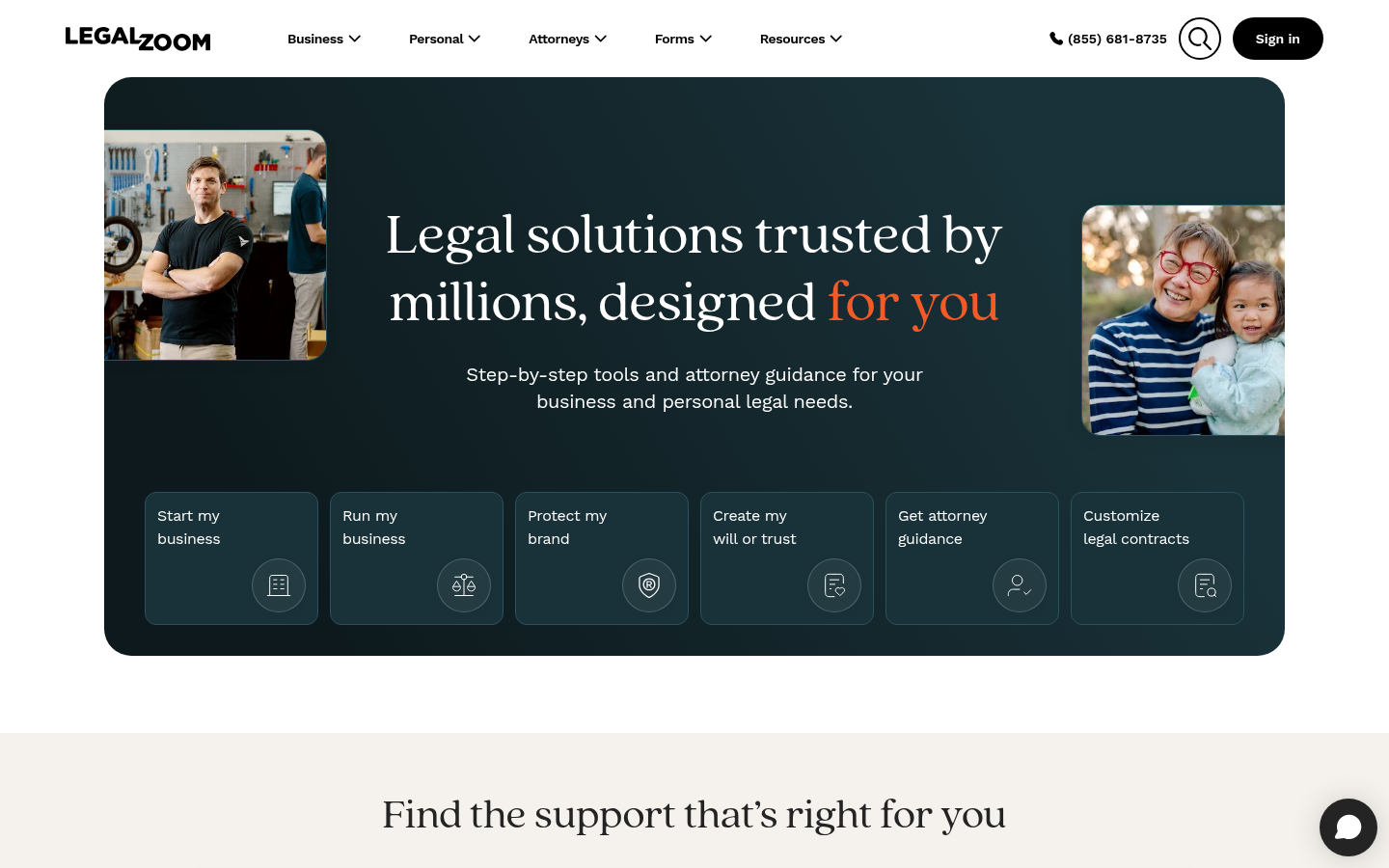 Homepage of the website, as captured