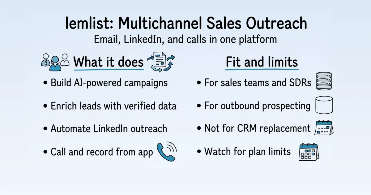 lemlist at a glance
