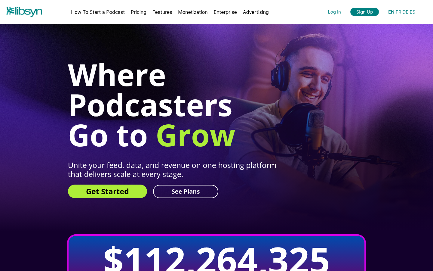 Homepage of the website, as captured
