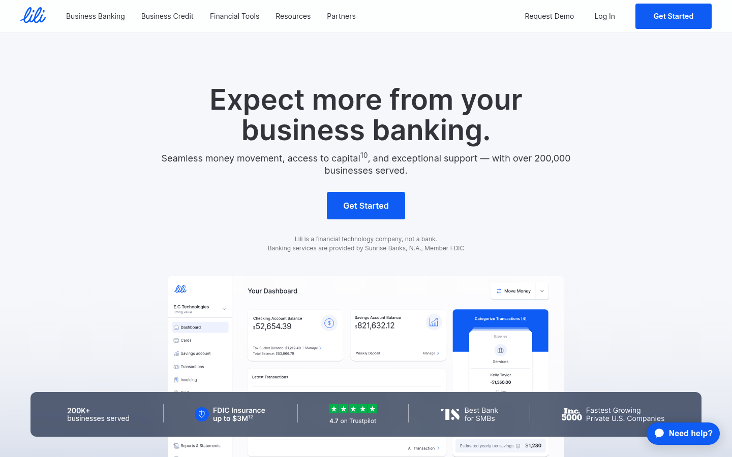 Homepage of the website, as captured