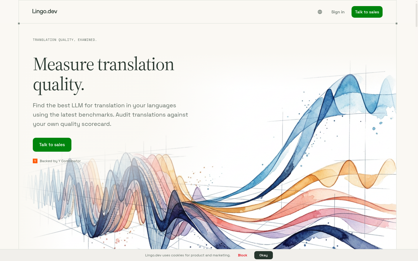 Homepage of the website, as captured