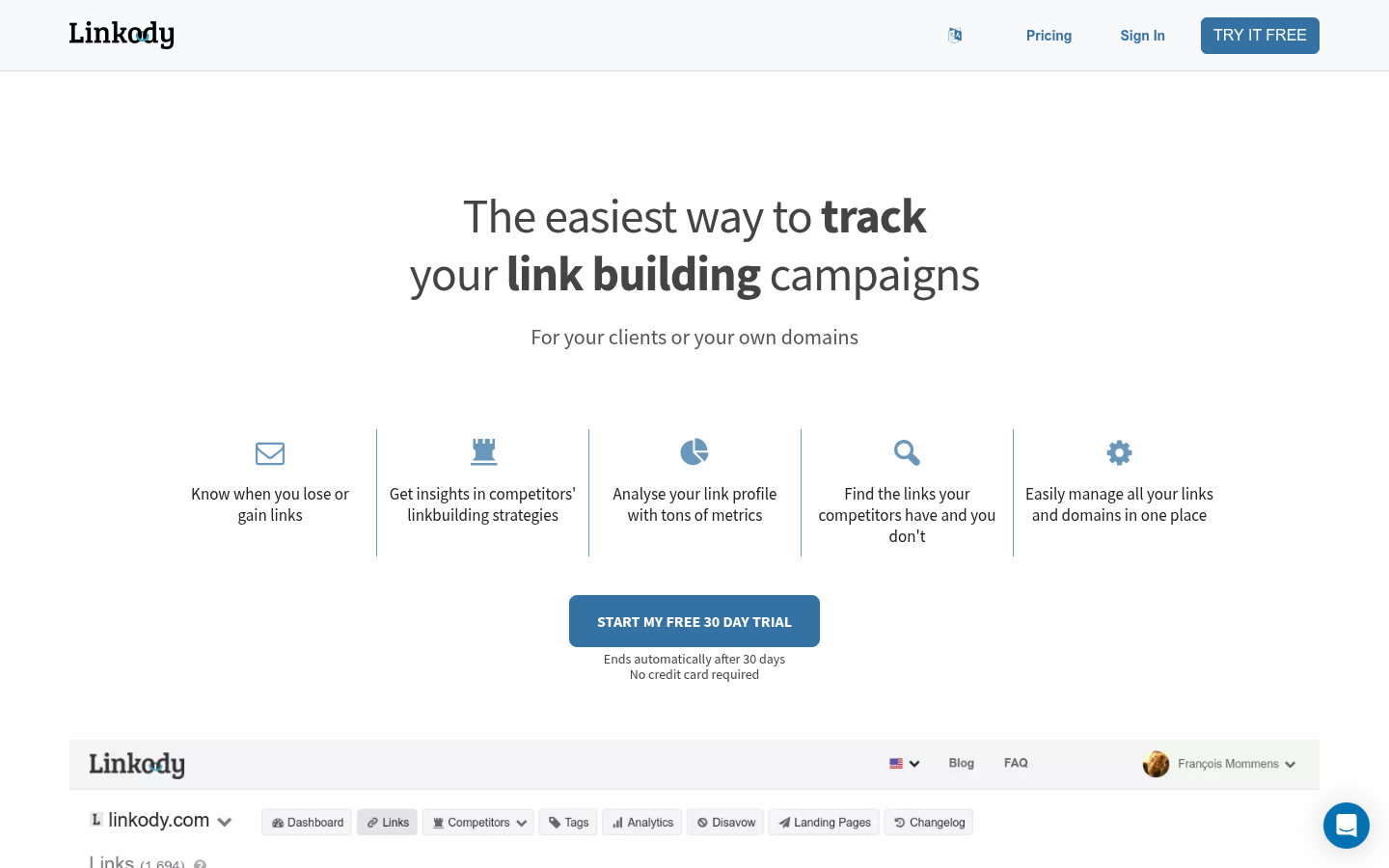 Homepage of the website, as captured