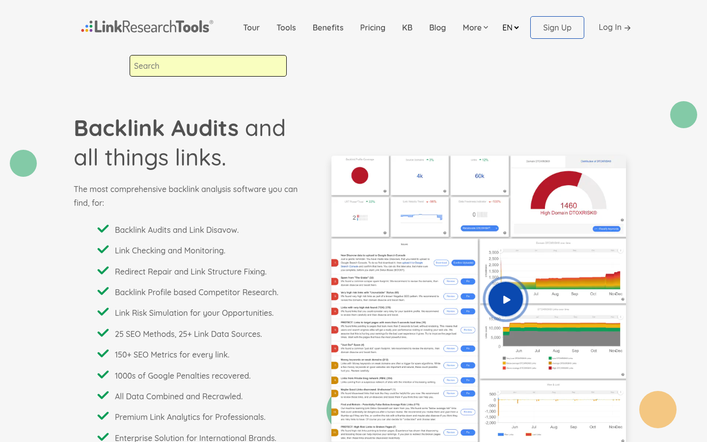 Homepage of the website, as captured