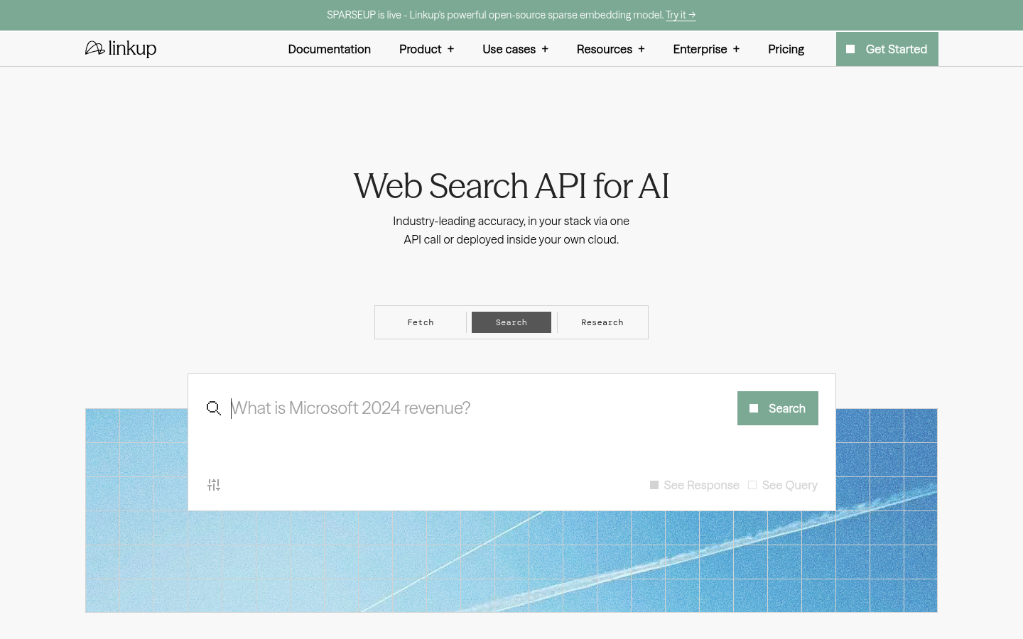 Homepage of the website, as captured