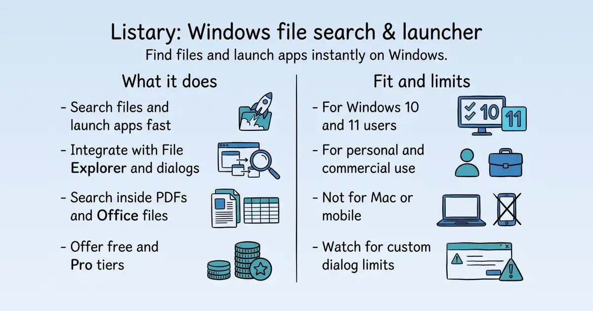 Listary at a glance