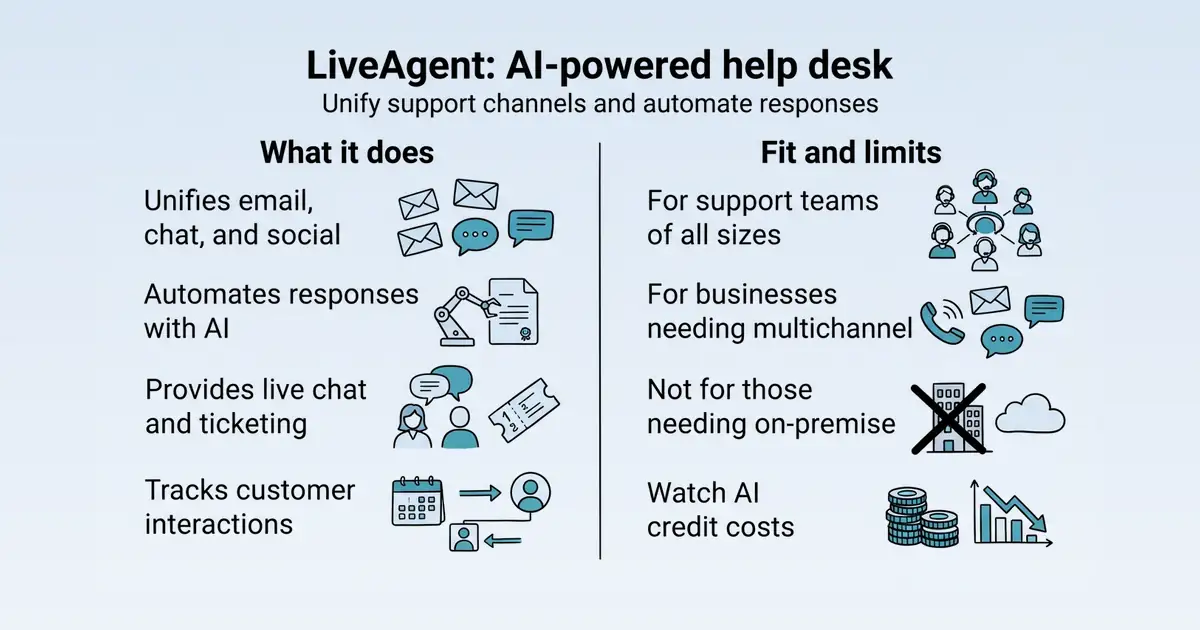 LiveAgent at a glance