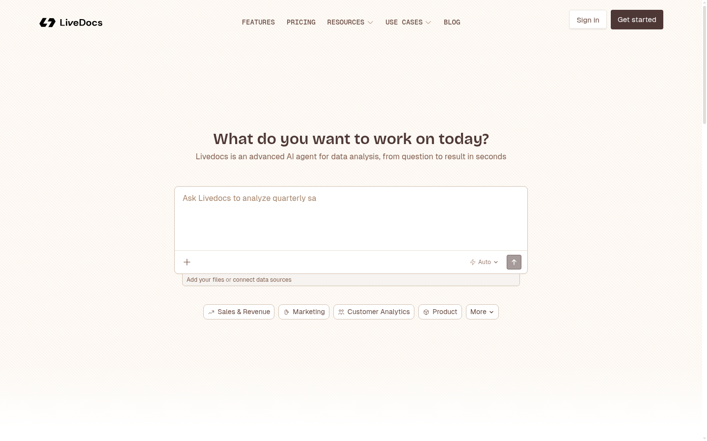 Homepage of the website, as captured