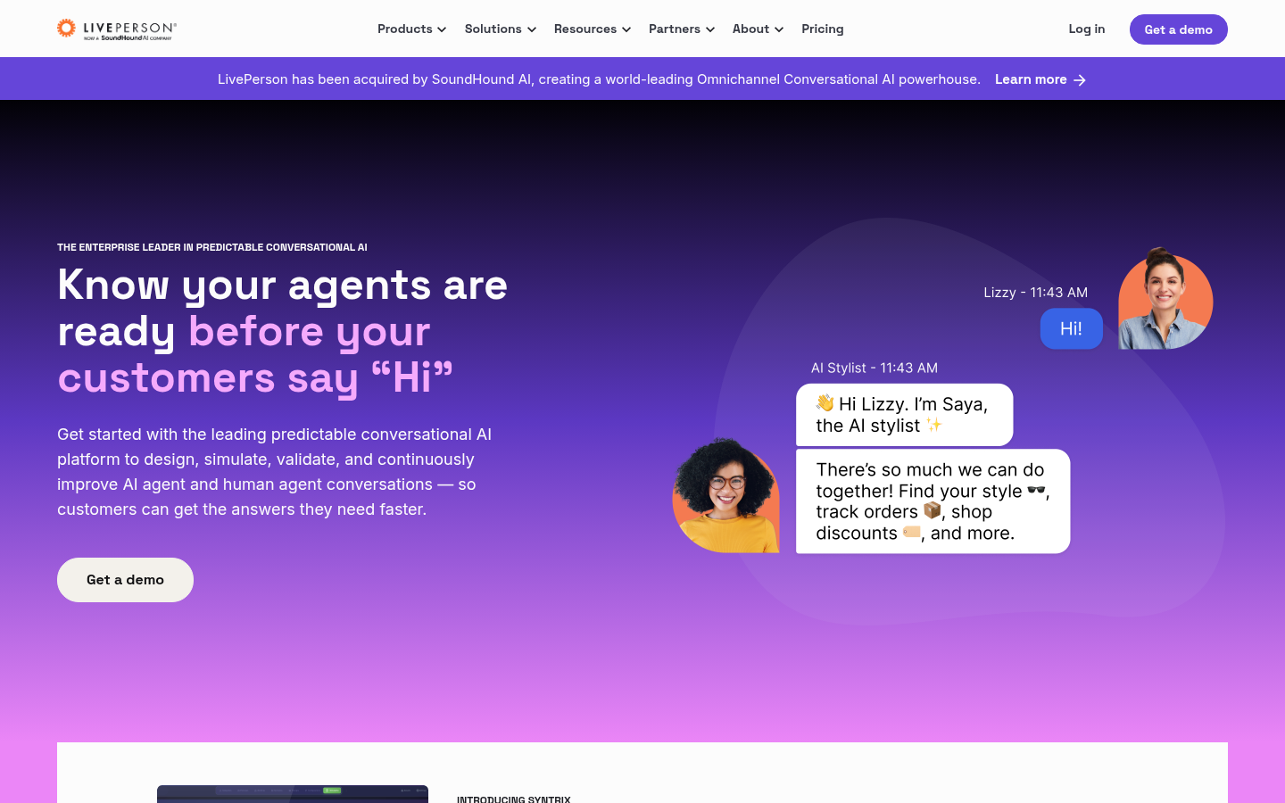 Homepage of the website, as captured